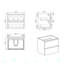 Ensemble de meuble-lavabo simple mural 24 po Davaria-1719097308
