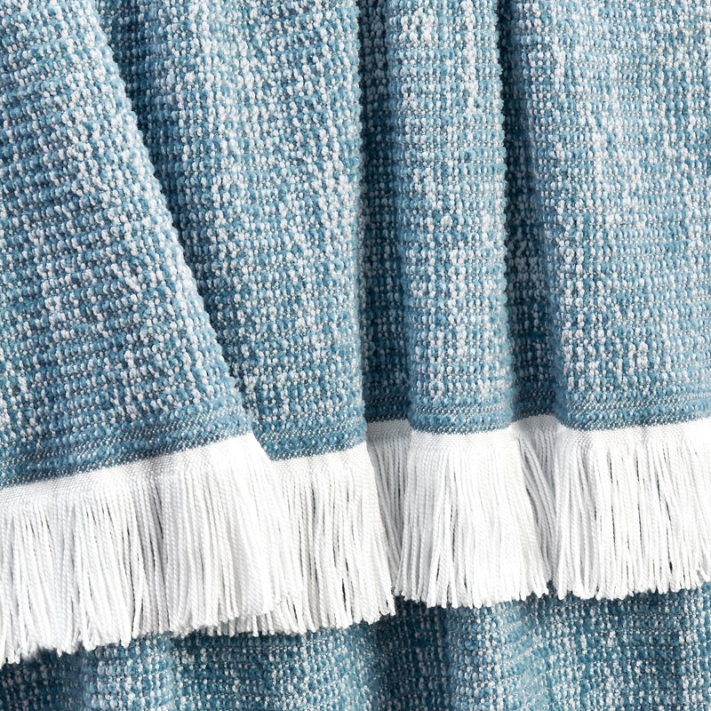 Sunbrella Wylene Indoor/Outdoor Performance Throw Blanket, Lake