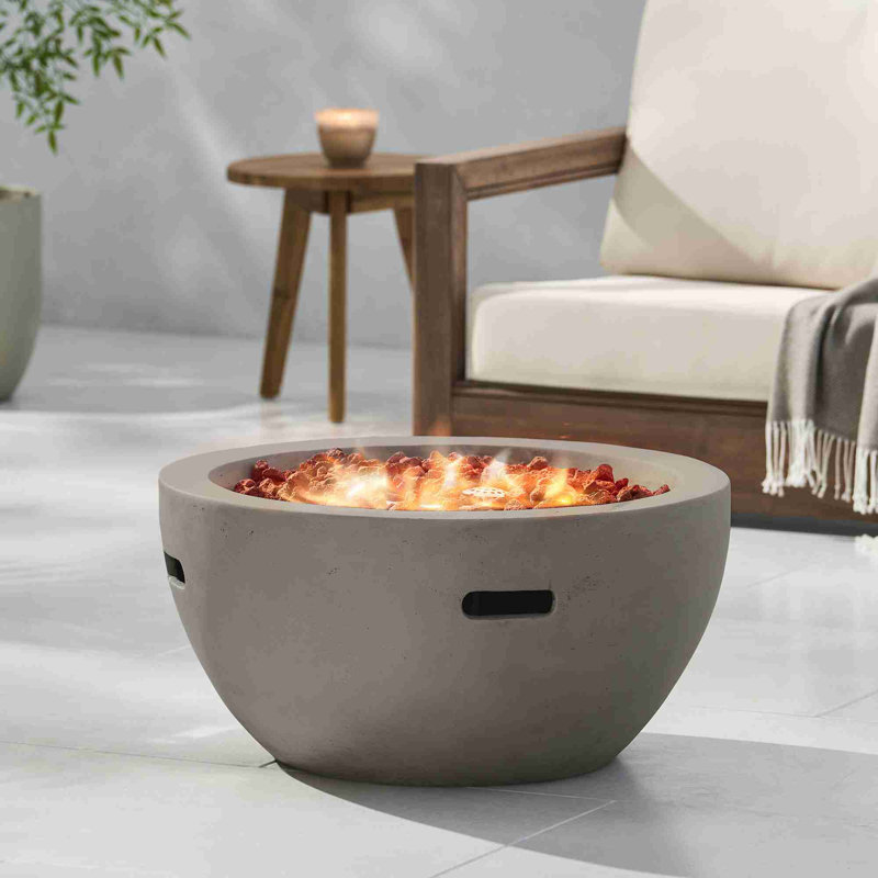 Modern Round Propane Fire Pit