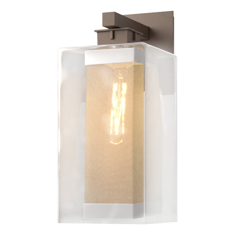 Polaris Outdoor Armed Sconce, 16.4" H x 6.4" W x 9.1" D, Coastal Silver, Coastal Bronze