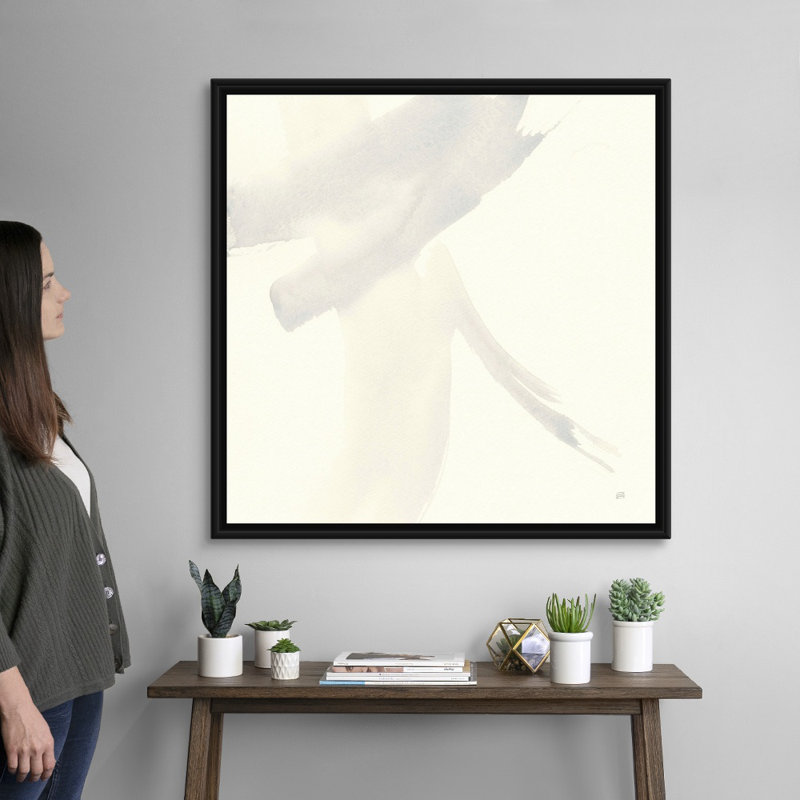 Impression sur toile, Cadre flottant noir, H 38 po x l 38 po x P 1,75 po
