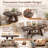 4-Person Extendable Round Dining Table Set-4161054