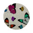 Ensemble de table original en perles et coupe brute Papillons