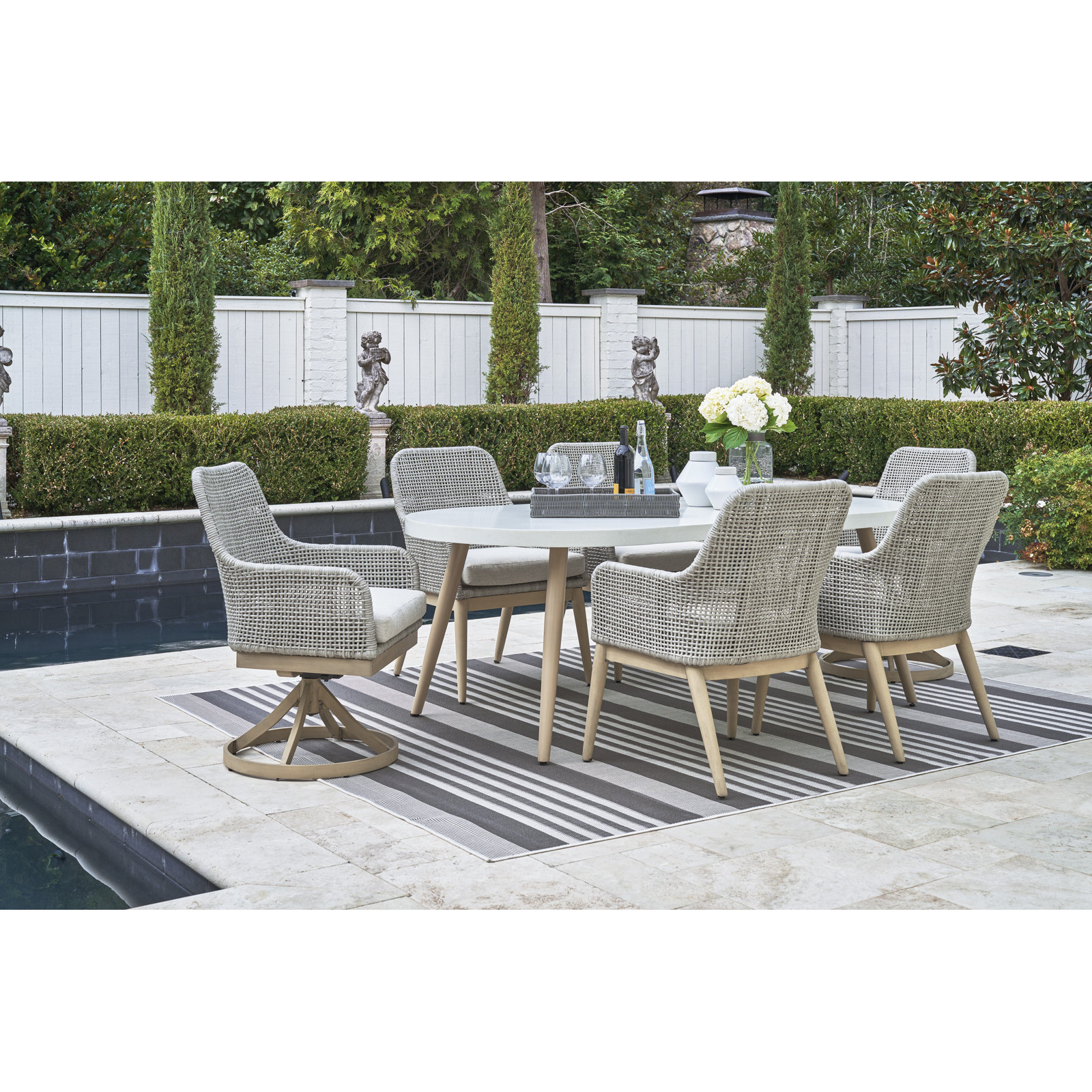 Avoree Premium All-Weather Wicker Outdoor Dining Armchair with Cushion
