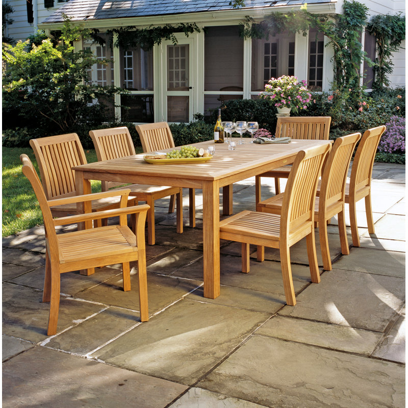Wainscott Outdoor Dining Table, 42" W x 85" L x 29" H