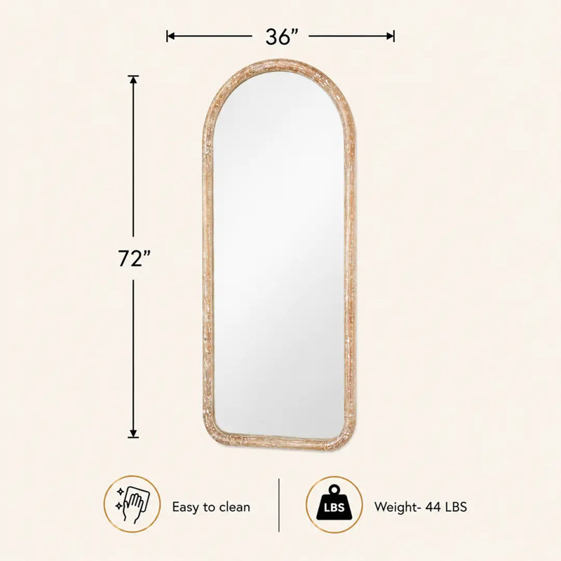 Arched Full Length Wall Mirror