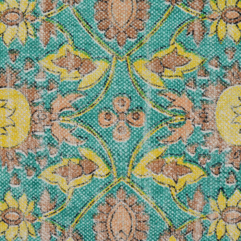 Housse et insert de coussin décoratif Januschka, Bleu sarcelle