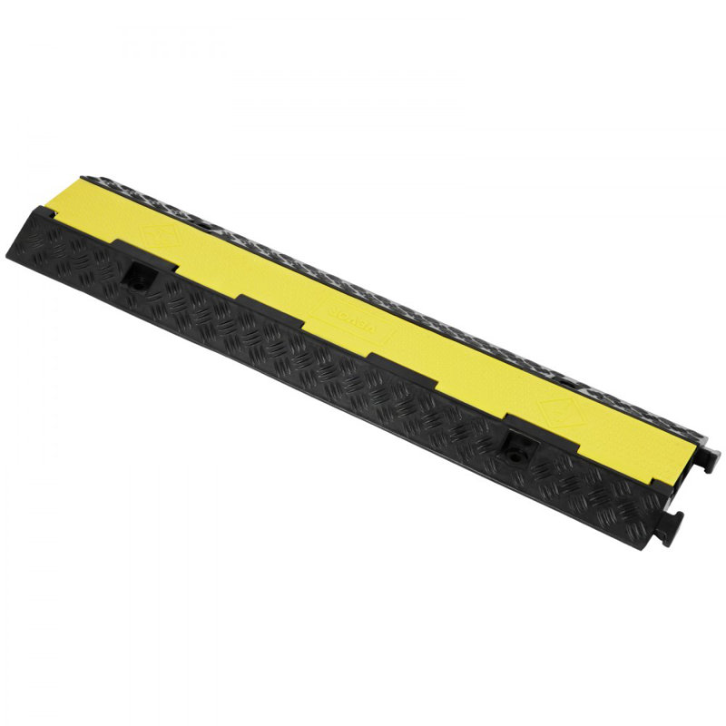 3 PCs Cable Protector Ramp 2 Channel 12000 lbs Load Wire Cable Cover Ramp