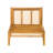 Kirkby Outdoor Armless Single Chair, Set of 2, Durable Acacia Wood and Plastic Cane, Comfortable Cushions for Patio and Poolside