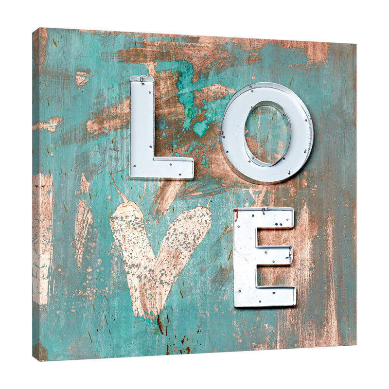 Green Love by Kent Youngstrom - Print on Canvas, 76cm H x 76cm W x 4cm D