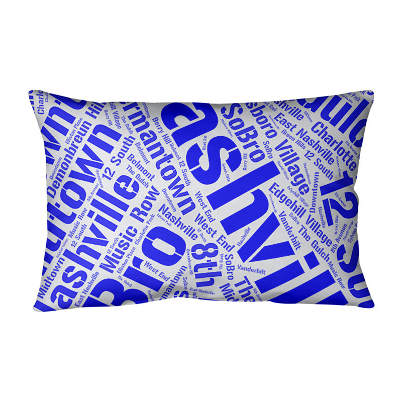 Coussin lombaire intérieur/extérieur nashville, Bleu, Oui