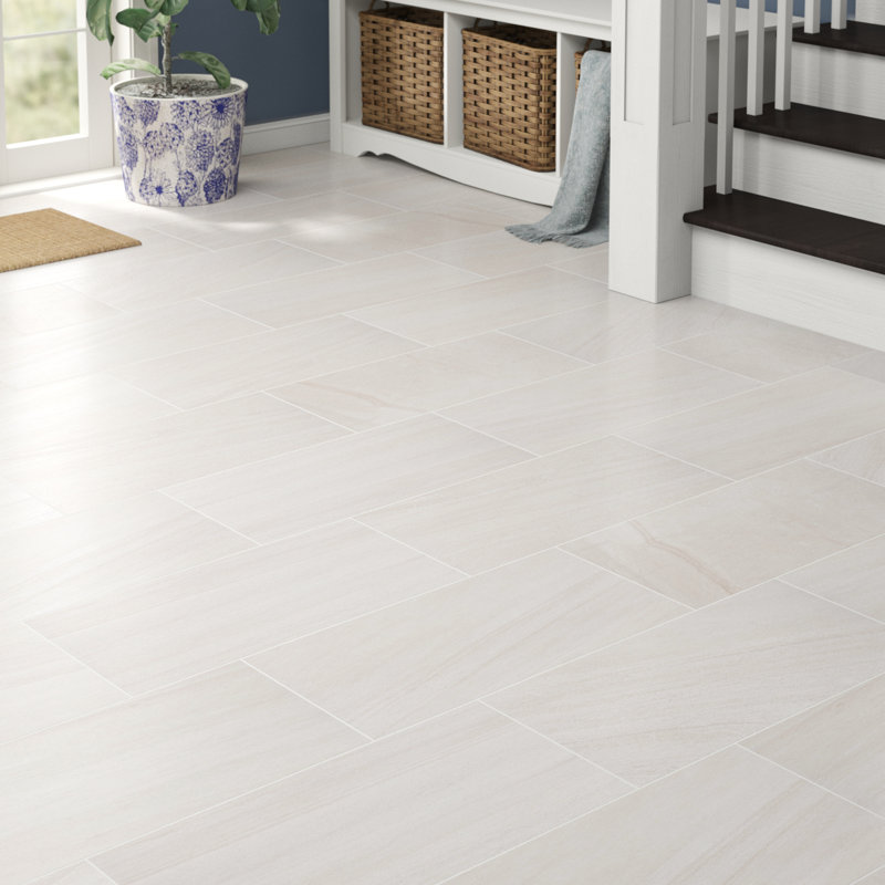 Purestone 12" x 24" Porcelain Wall & Floor Tile, Grigio