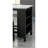 Dining Room Transitional 3Pc Dining Set Gloss Table Top W Storage Shelves Side 2X Stools Black Ivory White