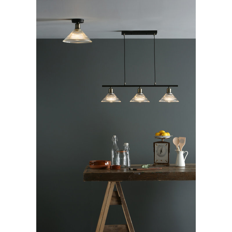 Pula Glass Semi Flush Mount