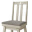 Chaise de bureau pivotante en bois antique gris avec housse grise-190951818