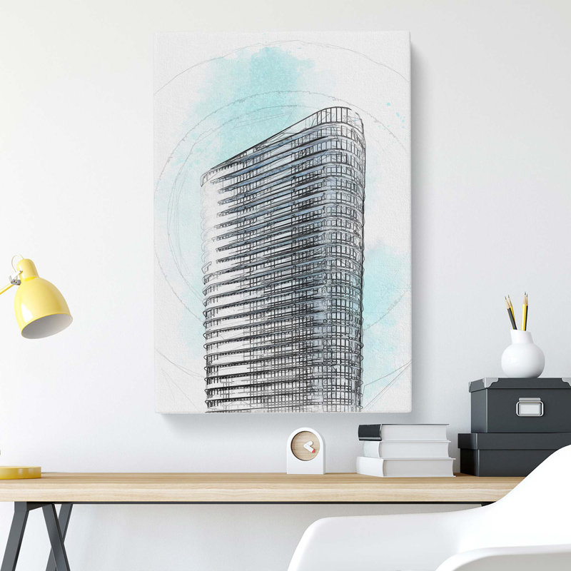Sketching the Architecture Vol.24 - Wrapped Canvas Drawing - Wrapped Canvas, 50cm H x 35cm W x 3cm D