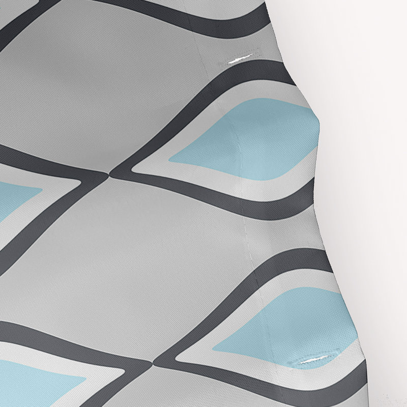 Floral Shower Curtain, Paloma / Steel / Omar