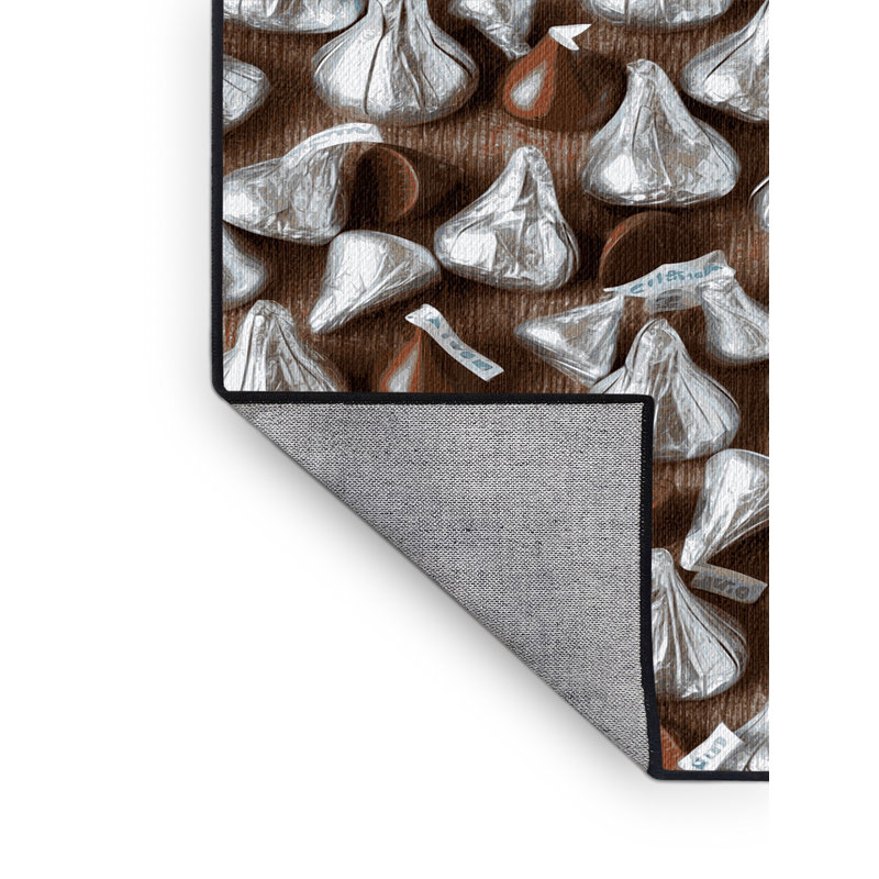  Tapis lavable Hersheys Kisses Desserts, Rond 4 pi