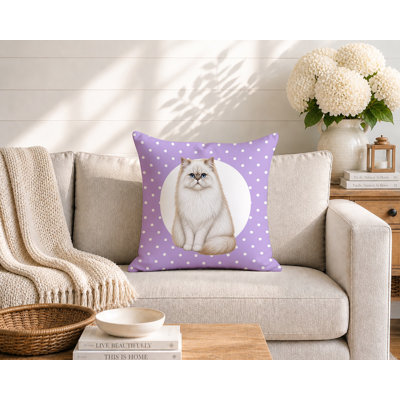 Oreiller réversible intérieur / extérieur Persian Cat
