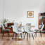 Chaise d'appoint moderne en similicuir avec pieds en métal-1079124972
