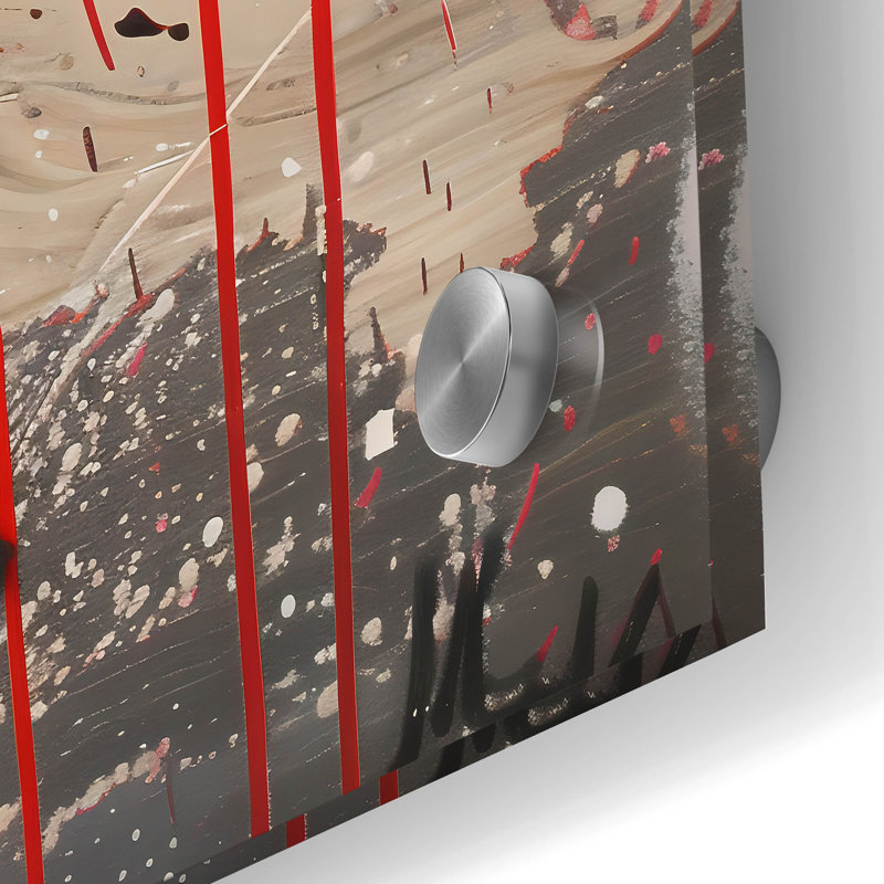 «Scary Bunny» par Andreas Magnusson, art mural en verre acrylique, H 36 po x l 24 po x P 0,2 po