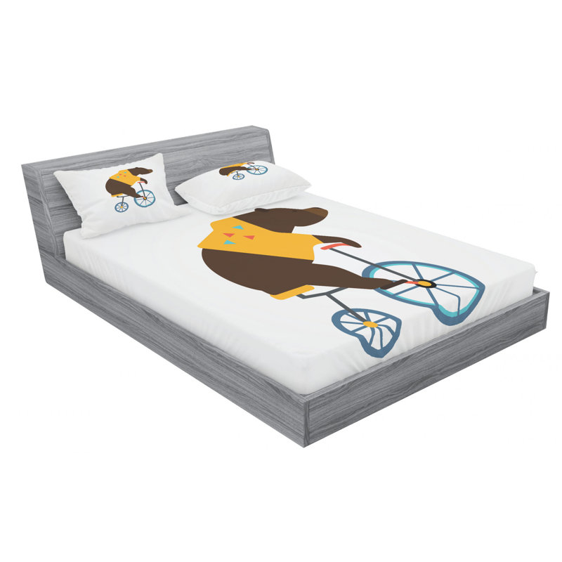 Microfiber Sheet Set, Queen Sheet Set with Fitted Sheet