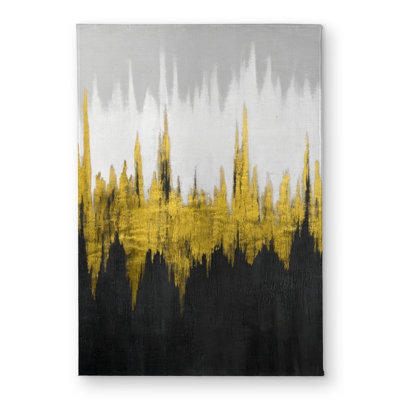Golden zigzag - Shapes Gold Indoor/Outdoor Door Mat | Home Decor