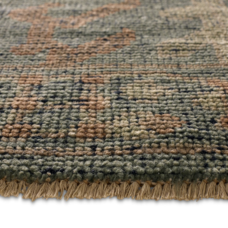 Jaipur Living Maeli RHA03 Handknotted Floral Blue and Beige Area Rug (12'x15'), Rectangle 10' x 14'