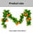 90'' in. Faux Garland