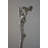 Monkey Resting On A Tree Silver Finish Bronze Statue - Size: 12" X 13" X 27"H.-53123531