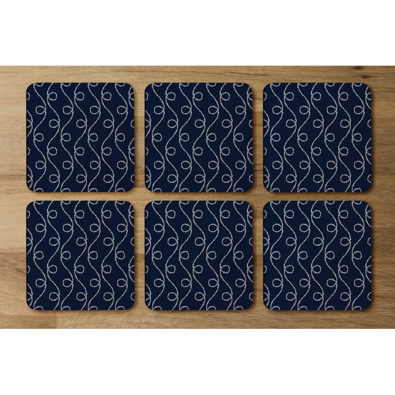 Square 6 Piece Coaster Set