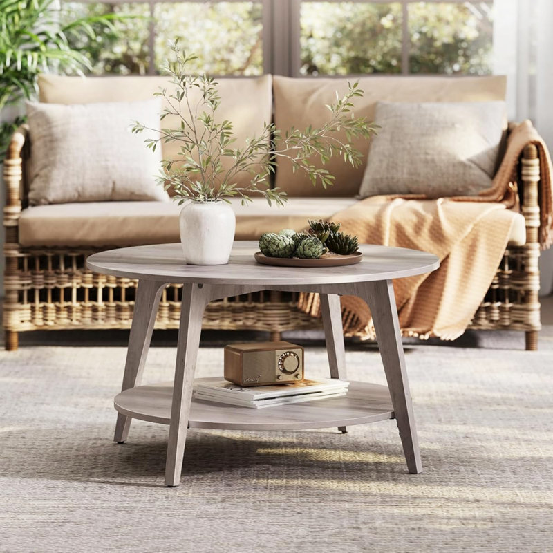 Table basse simple Dony, Heather Greige