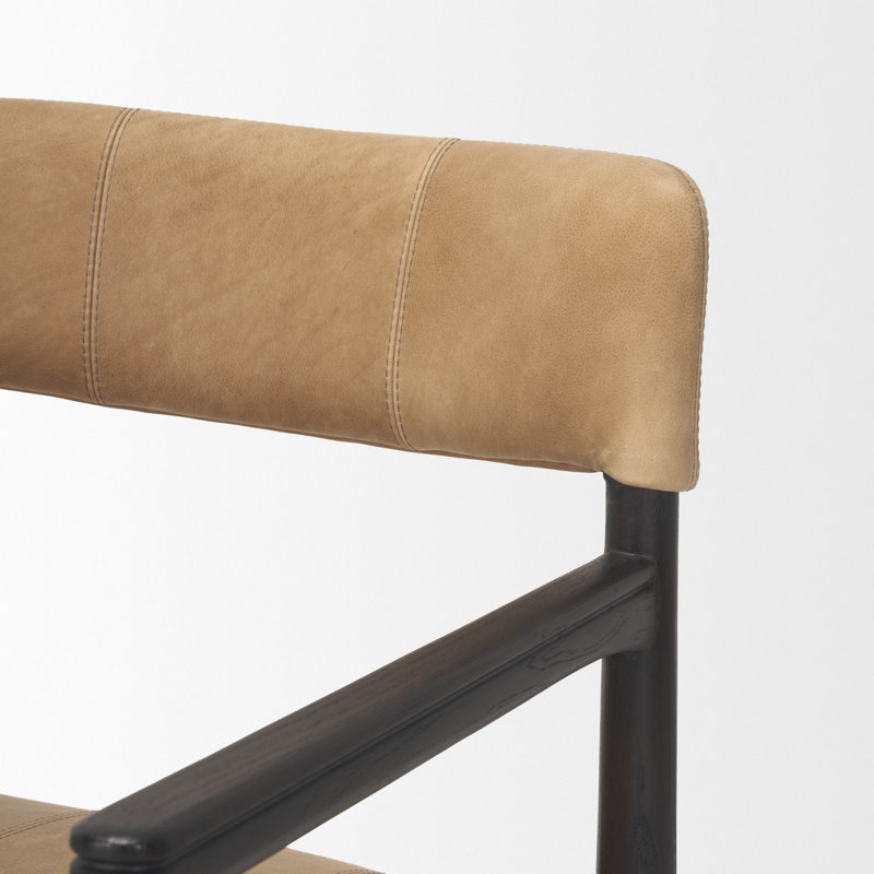 Toni Leather Upholstered Arm Chair