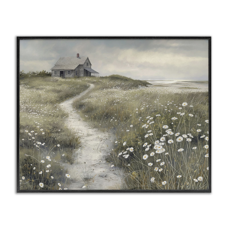 Pathway To Coastal Cottage, giclée encadrée, conception par Imagine It Images, H 16 po x l 20 po