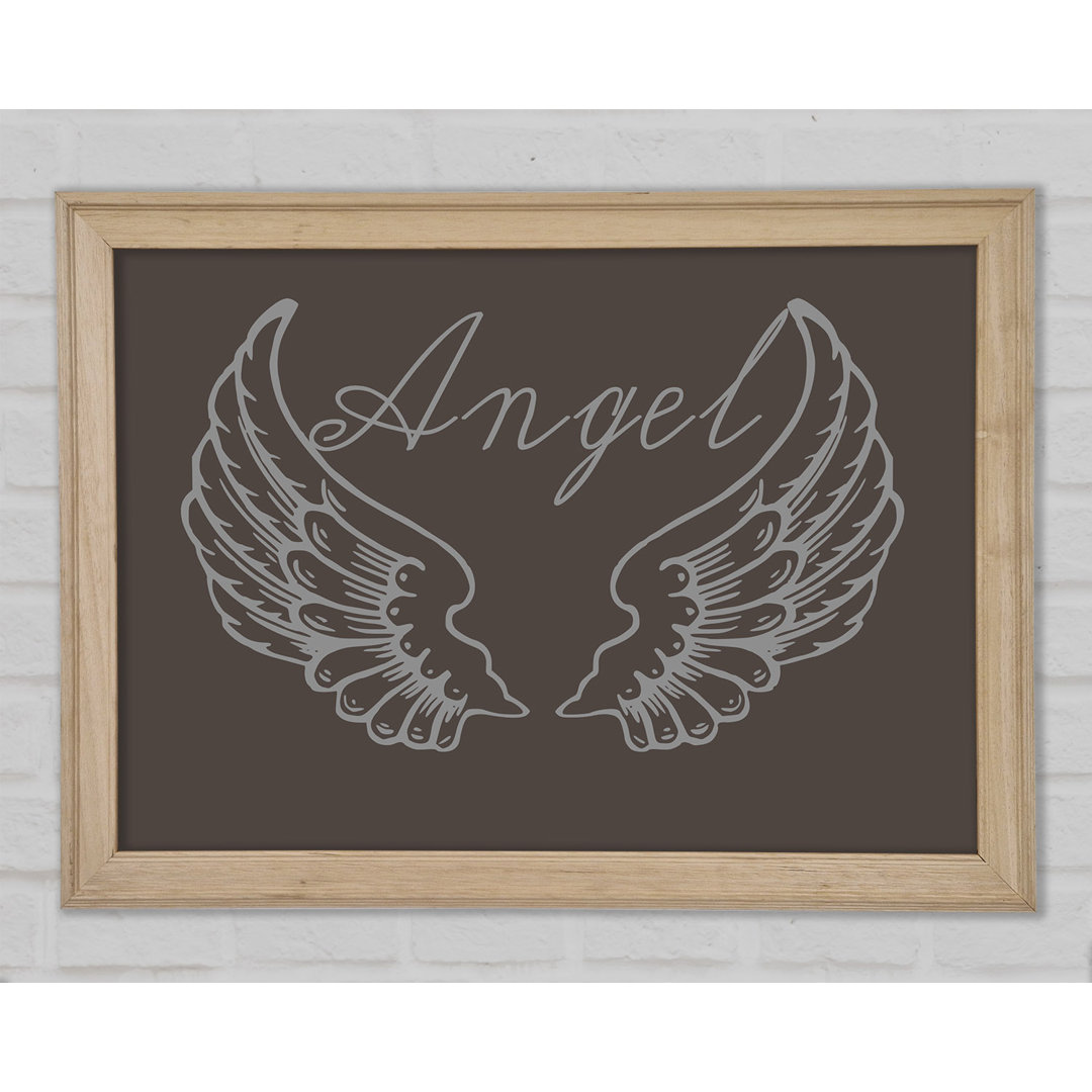 Angel Wings 4 Chocolate Gerahmter Druck