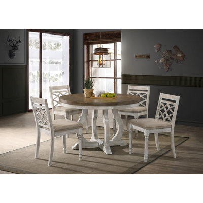 Aquina 4 - Person Pedestal Dining Set