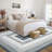 Modern Machine Washable Rug for Living Room Non Slip Ultra Soft Bedroom Rugs Low Pile No-Shedding Contemporary Indoor Carpet for Kitchen Dinning Room Home Office-109708890