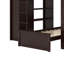Full Size Loft Bed With A Twin Stand-Alone Bed,Wardrobe,Desk,And Shelves