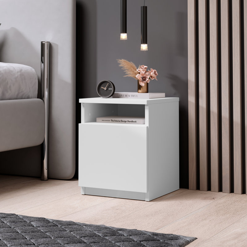 Raoof 30cm W Manufactured Wood Bedside Table