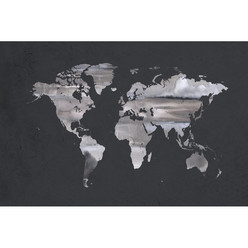 Pattern Map - Wrapped Canvas Print, 51cm H x 76cm W x 3.8cm D