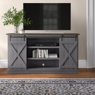 Lorraine TV Stand with Sliding Barn Doors
