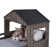 Twin over Full Campsite Loft in Rustic Dark Grey