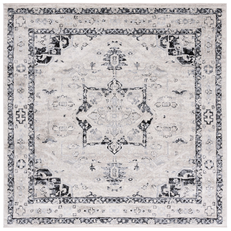 Brentwood Performance Oriental Rug, Square 6'7"