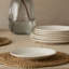 Ensemble de 4 assiettes à salade en grès 9 pouces Linen Cream