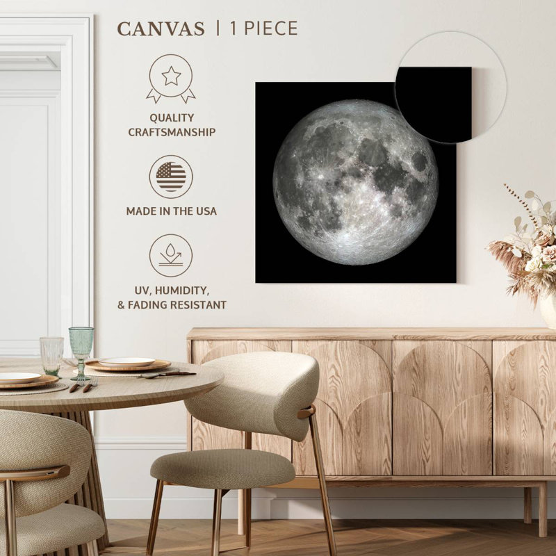 Oberle The Moon In Dark, 10" H x 10" W