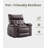 Oversized Manual Recliner, PU Leather Recliner Chair with 1.5X Sponge Filling and Easy Recline Mechanism, Comfort Lazy Chair for Living Rooms and Bedrooms-1239420782