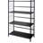 4-Tier Metal Standing Book Shelf, Living Room Shelving Unit-2019161648