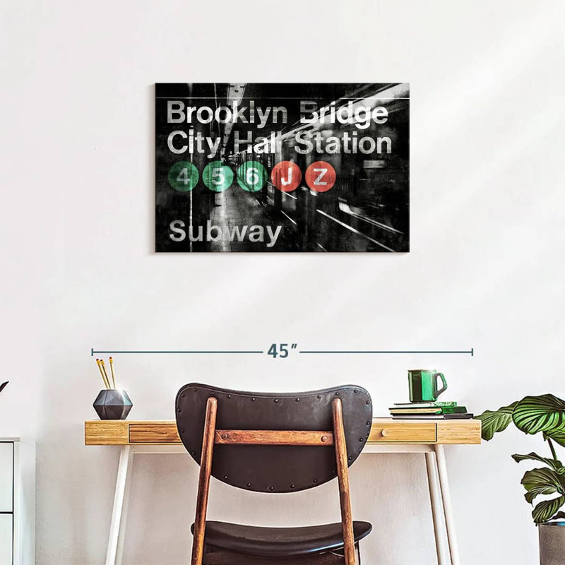 NYC Subway Station I, 20" H x 30" W