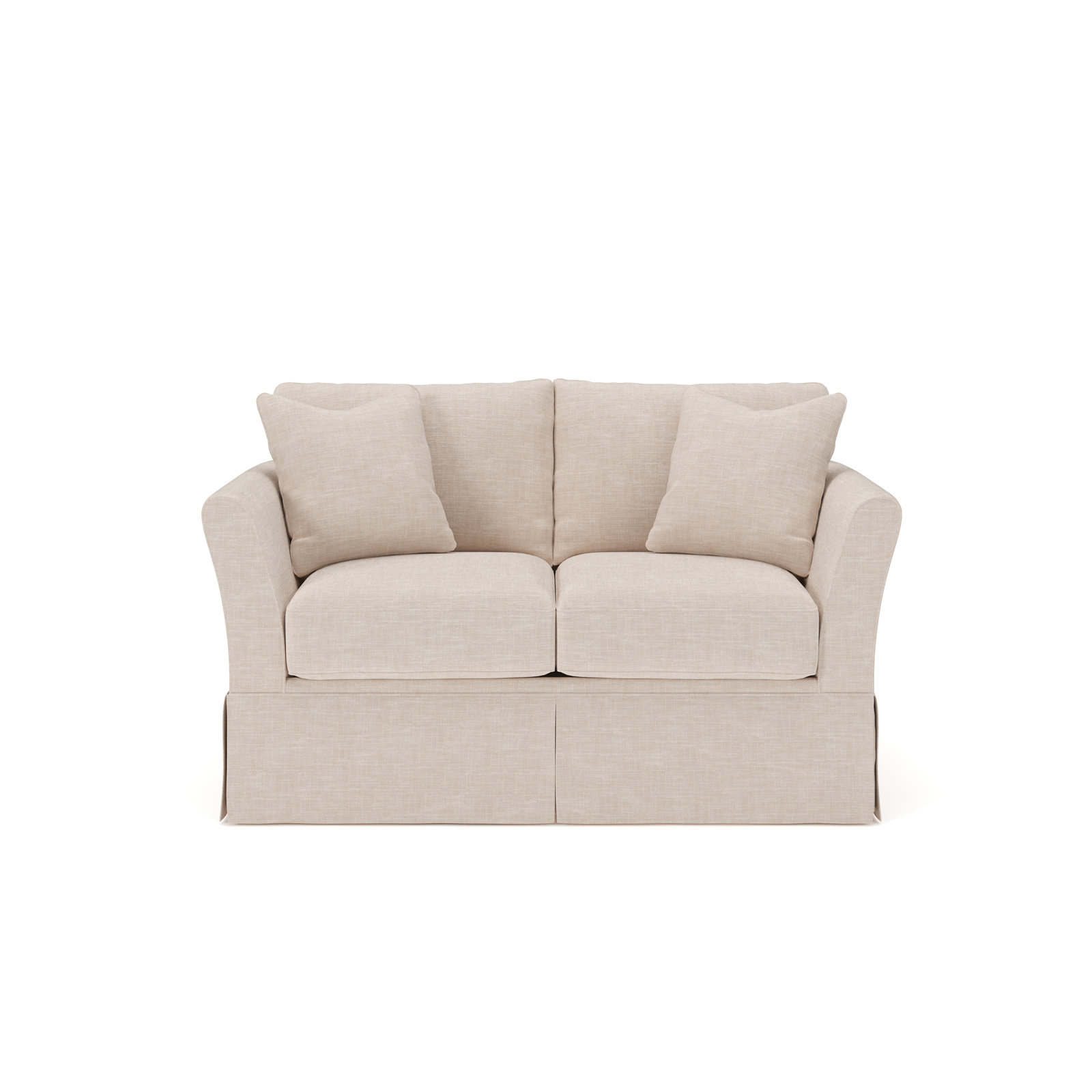 Shelby 60'' Upholstered Sleeper Sofa, Lena Sand Performance Linen Blend
