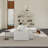 Kay Boneless 6-Piece Upholstered Modern Linen Fabric Sectional Sofa With Ottoman-933417318